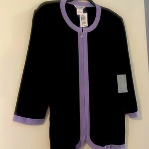 Exclusively Misook 1X New Cardigan Woman